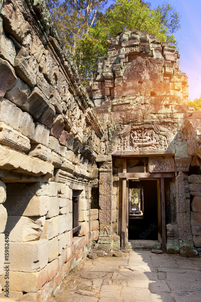 Preah Khan Temple (12th Century) in Angkor Wat, Siem Reap, Cambodia