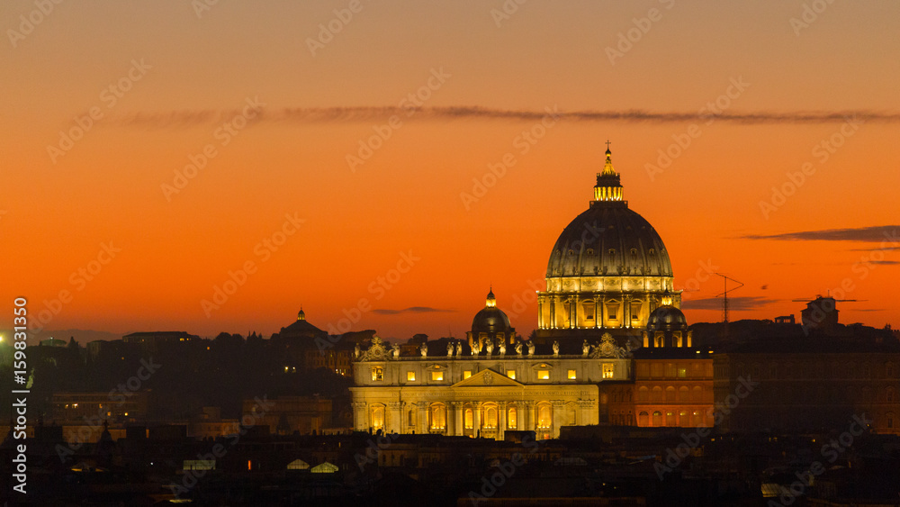 San Pietro tramonto
