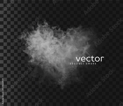 Vector illustration of smoky heart.