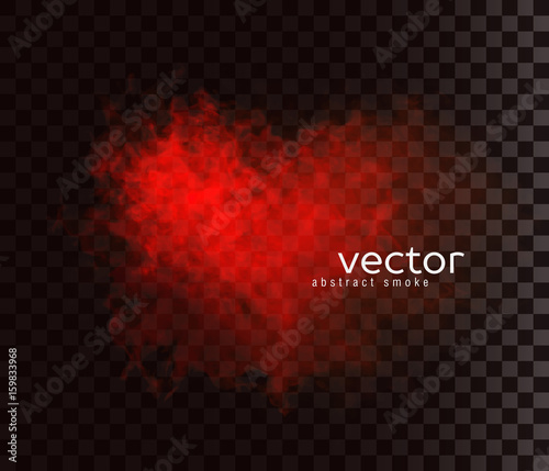 Vector illustration of smoky heart.