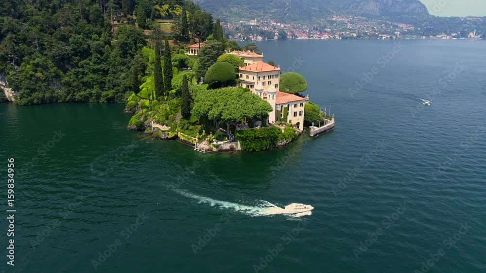 Aerial 4K - Villa del Balbianello (1787) - Lavedo - Lenno - Lago di Como (IT)