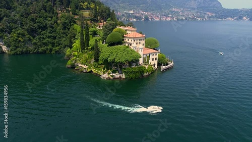 Aerial 4K - Villa del Balbianello (1787) - Lavedo - Lenno - Lago di Como (IT)