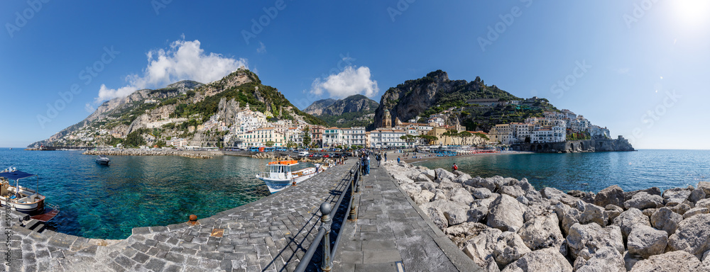 Naklejka premium Amalfi Panorama