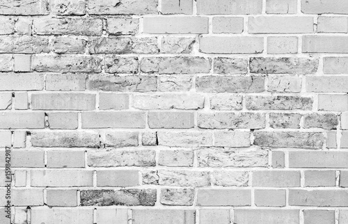 Old white brick wall, detailed background texture
