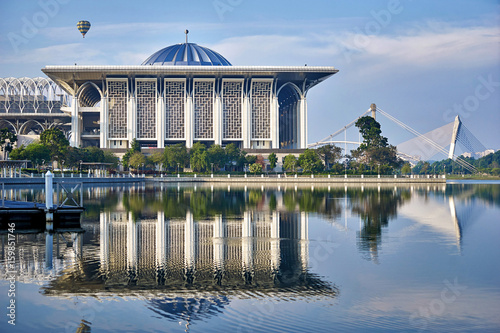 Canvas Print Tuanku Mizan Zainal Abidin Mosque also known as Iron Mosque in Putrajaya, Malays