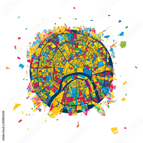 Moscow, Russia, Creative Vector Map
