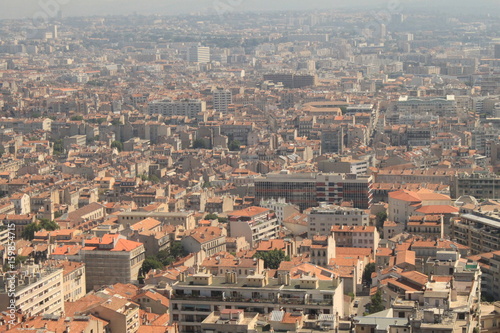 Marseille, Blick über das Häusermeer der Hafenstadt