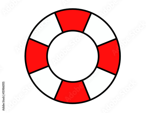 浮き輪(赤白)