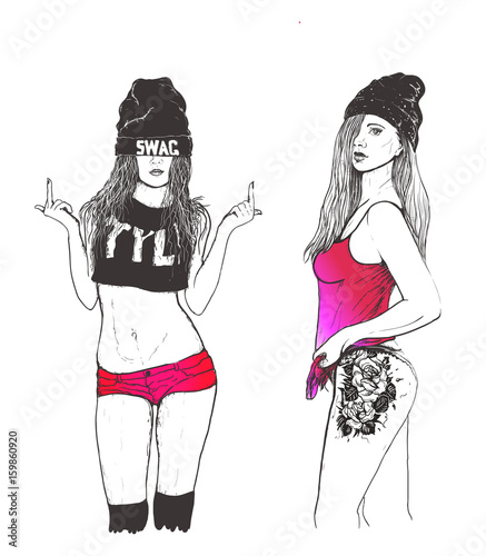 Rap swag girl