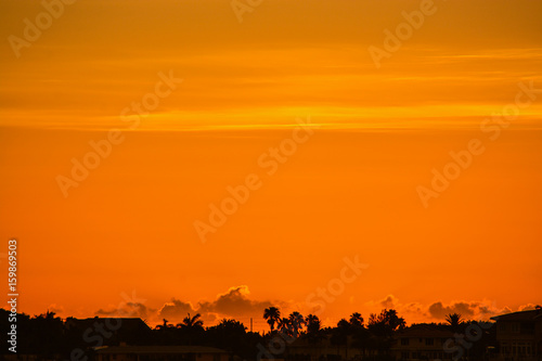 Sunset from Belleair causeway on the inter coastal in Belleair Bluffs  Florida