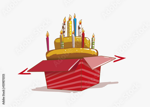 Cake in a box