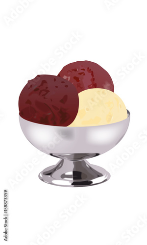 Glace aux trois chocolats