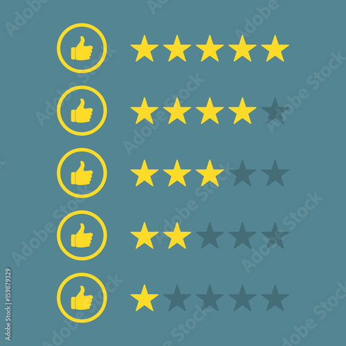Rating stars like