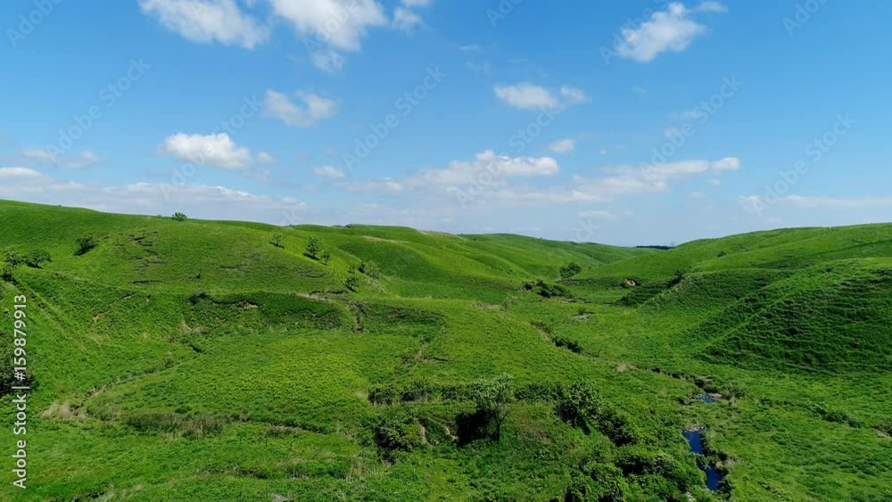 阿蘇の風景　ドローン撮影