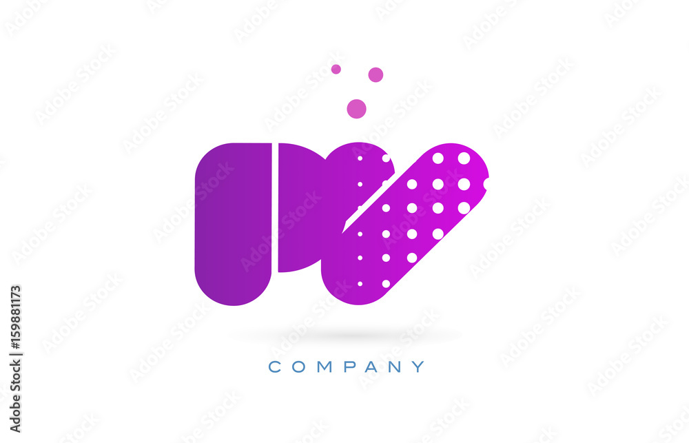 pv p v pink dots letter logo alphabet icon pv p v pink dots letter logo alphabet icon