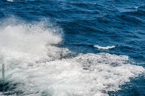 Ocean waves splash