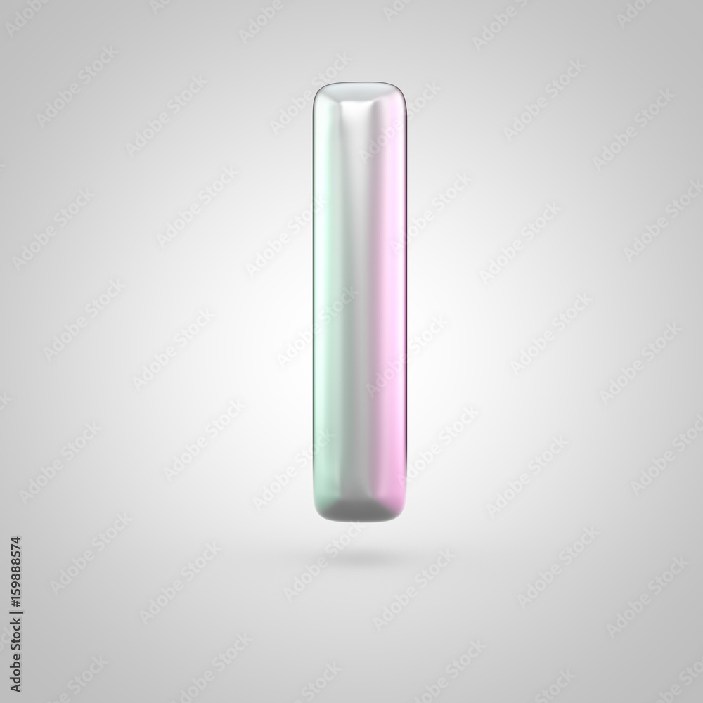 Glossy perl letter L uppercase isolated on white background Glossy perl letter L uppercase isolated on white background