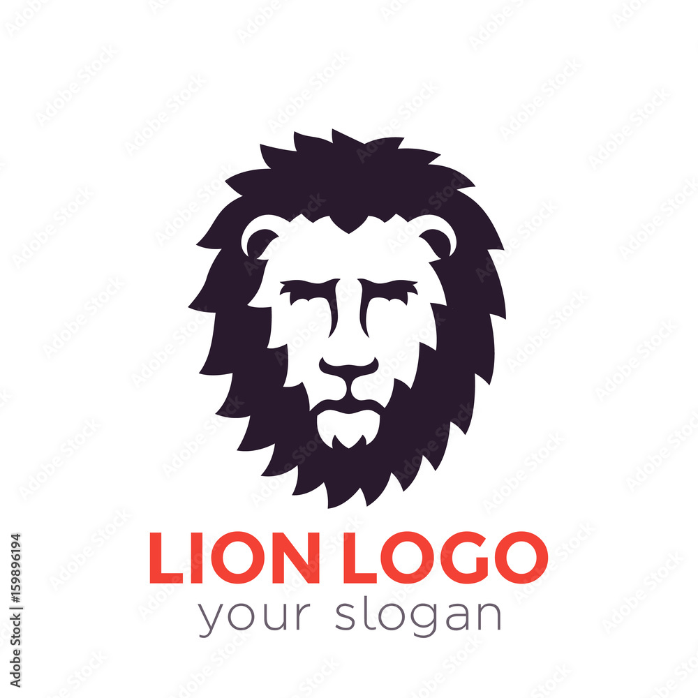 lion vector logo element