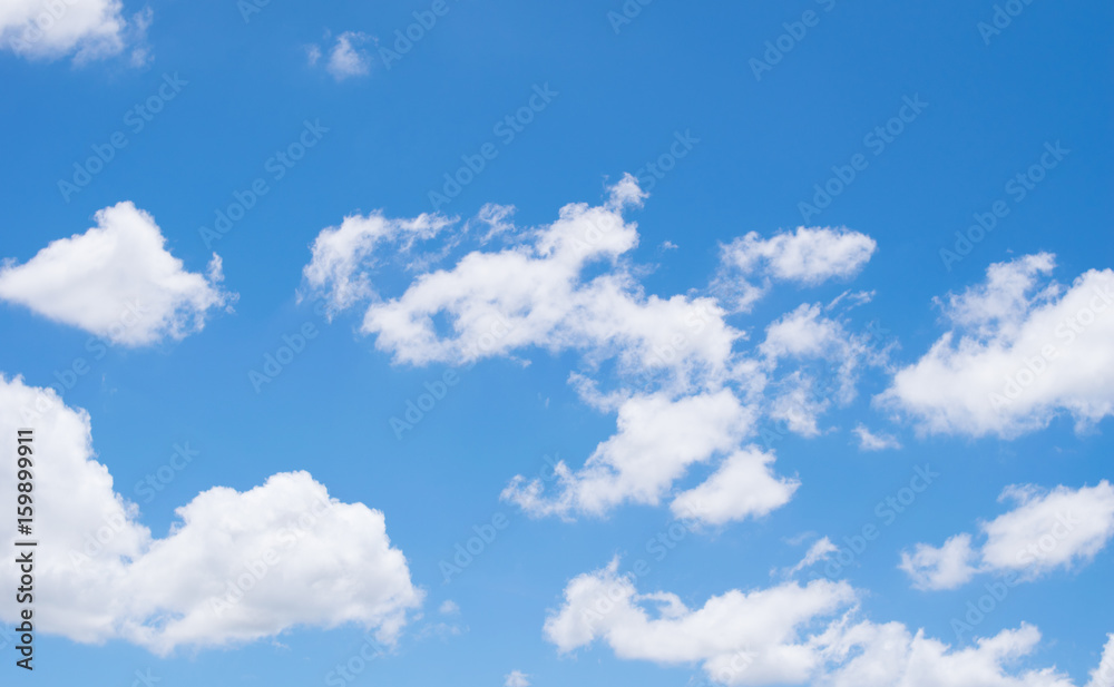 blue sky with cloud background for texture