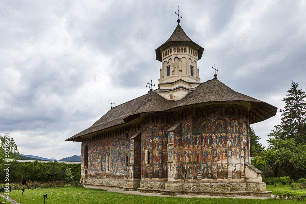 The orthodox monastery of Moldovita,Bucovina,Romania. The orthodox monastery of Moldovita,Bucovina,Romania.