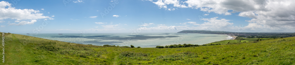 Culver Down view panorama Culver Down view panorama