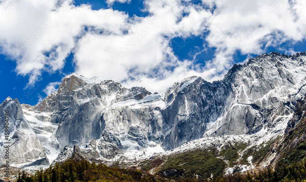 Mount Siguniang - four sister mountains in Sichuan China