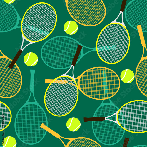 tennis rackets and balls