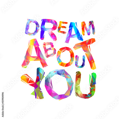 Dream about you. Vector