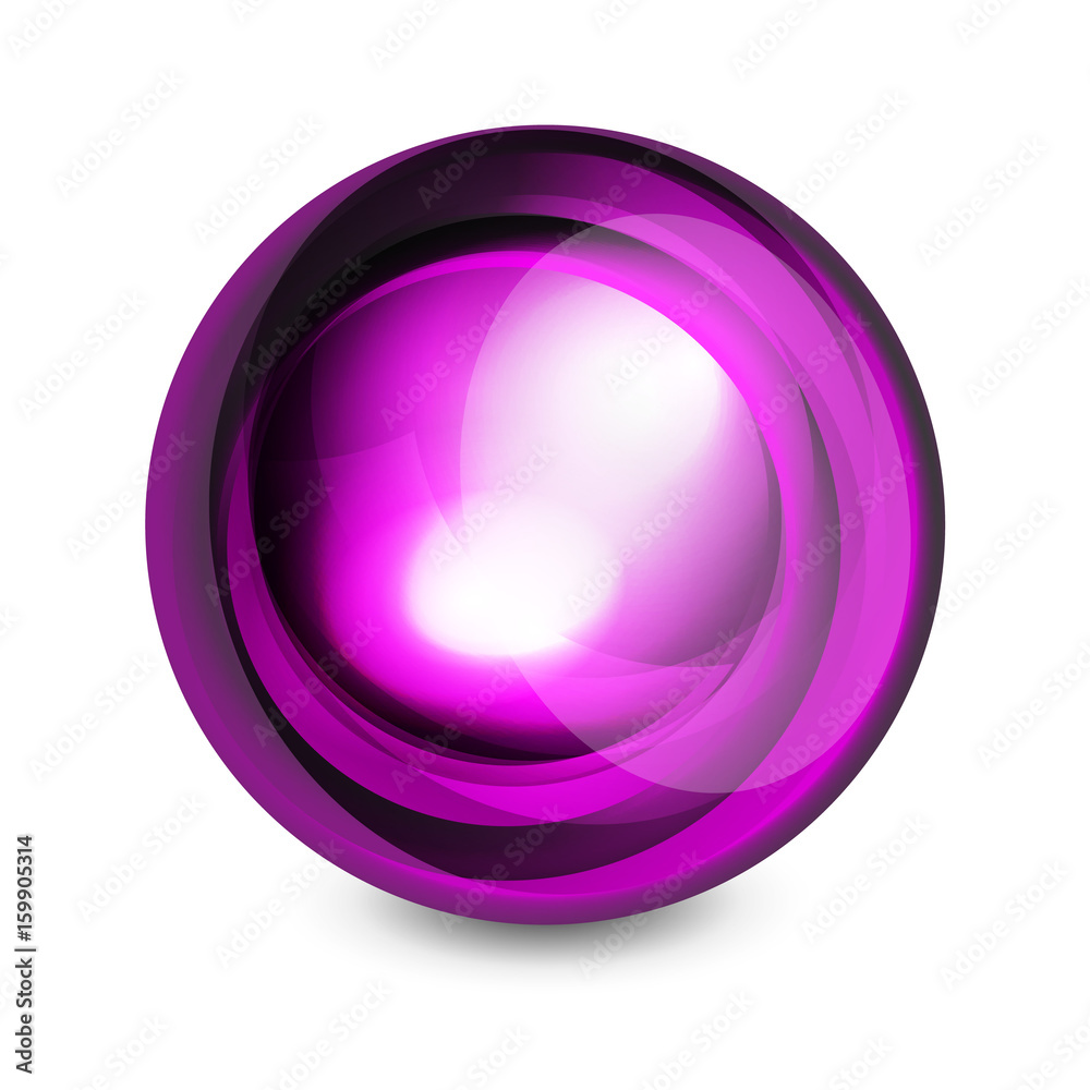 Obraz premium Glass sphere, futuristic abstract element