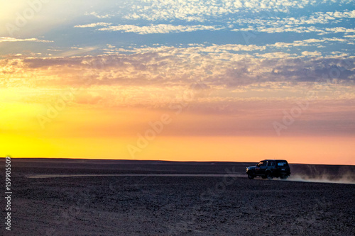 Crossing the red-dyed Western Desert to Bahariya. © grandpa_nekoandcoro