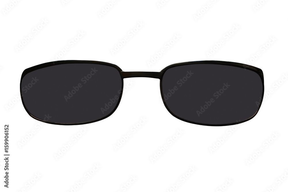 Fototapeta premium Sunglasses isolated on white background, protection from sun rays
