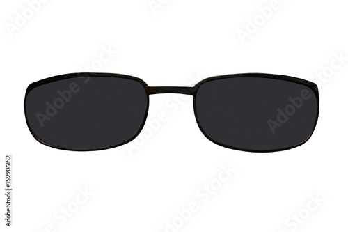 Sunglasses isolated on white background, protection from sun rays