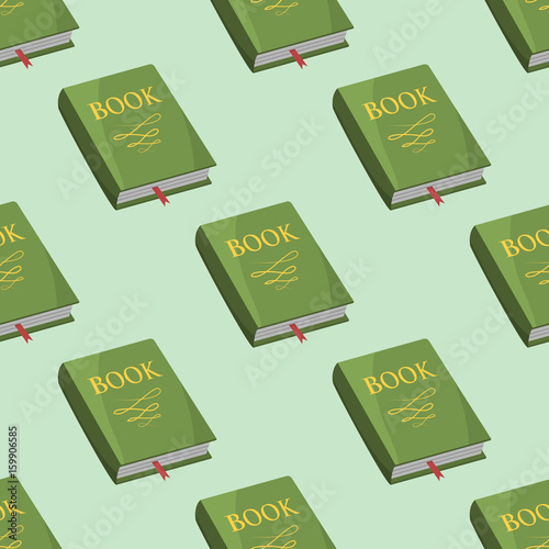 Colorful book vector illustration learn literature study seamless pattern education knowledge document textbook