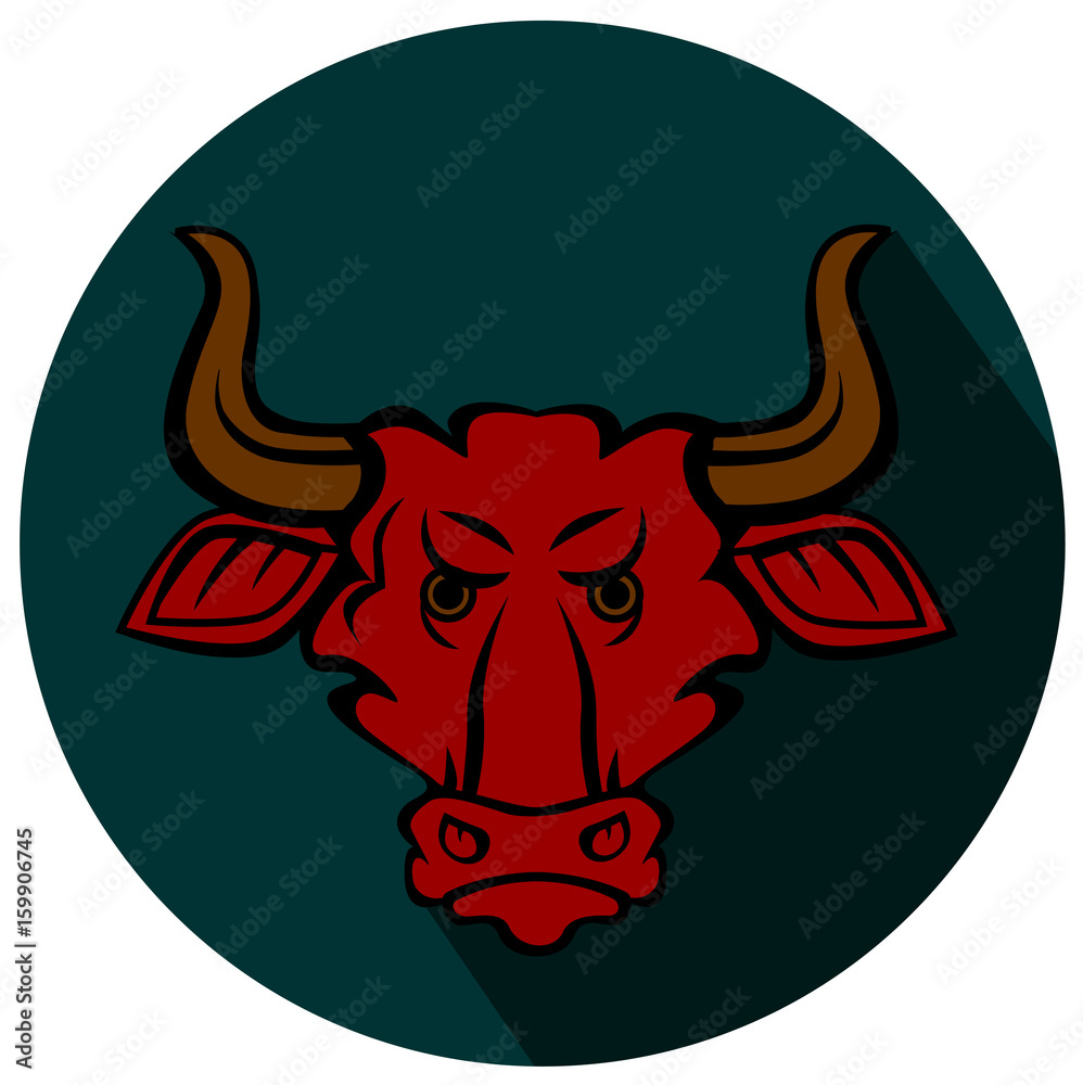 Angry bull mascot character vector eps 10