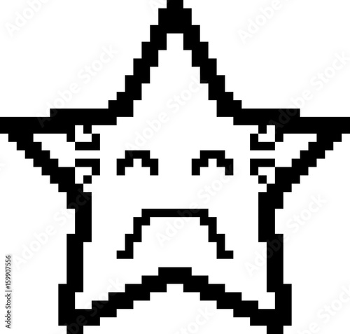 Wallpaper Mural Crying 8-Bit Cartoon Star Torontodigital.ca