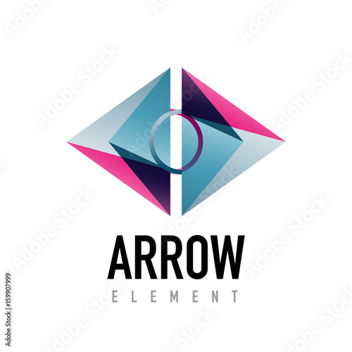 Free Download Vector arrow geometric design logo - GFXLoad