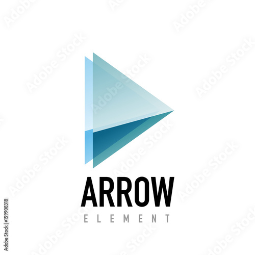 Free Download Vector arrow geometric design logo - GFXLoad