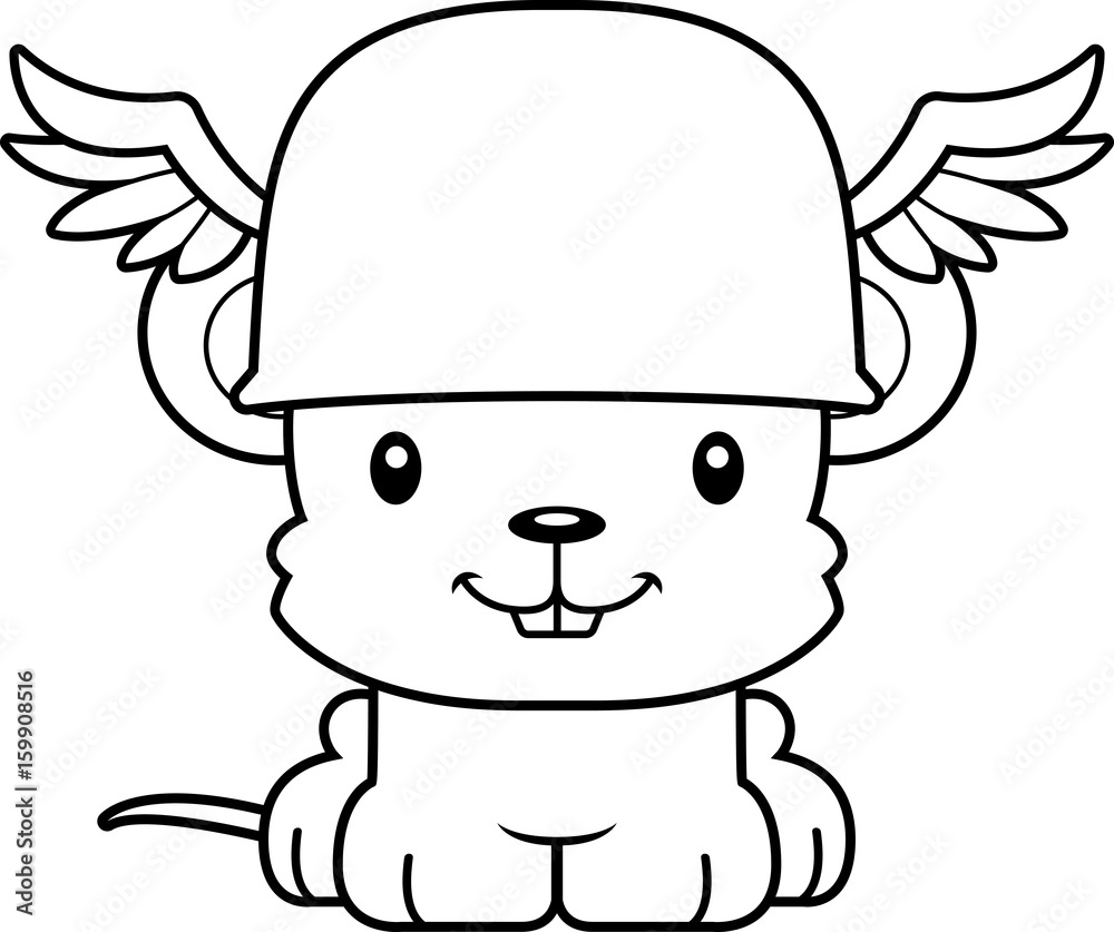 Cartoon Smiling Hermes Mouse Cartoon Smiling Hermes Mouse