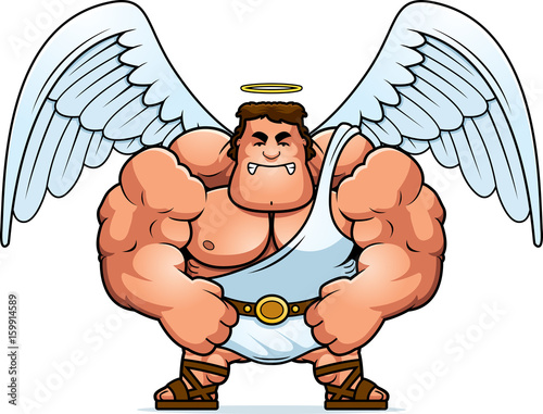 Angry Cartoon Angel
