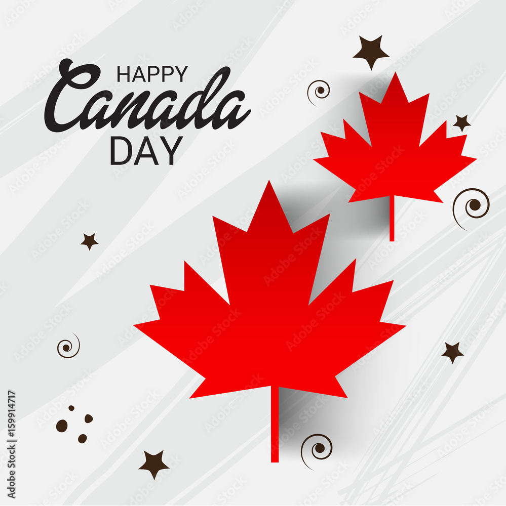 Fototapeta premium Happy Canada Day.
