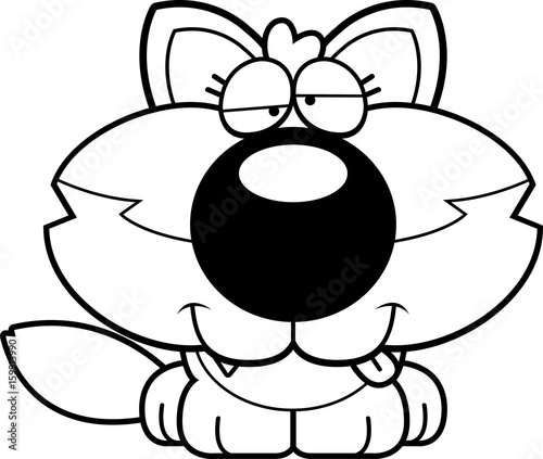 Cartoon Goofy Wolf Pup