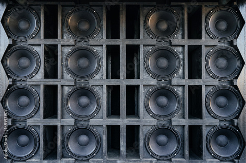 Canvas-taulu Speakers collage, useful image in a musical composition