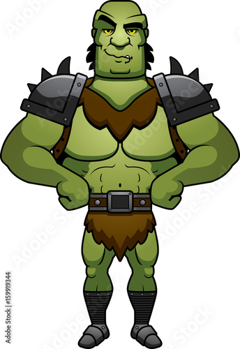 Confident Cartoon Orc