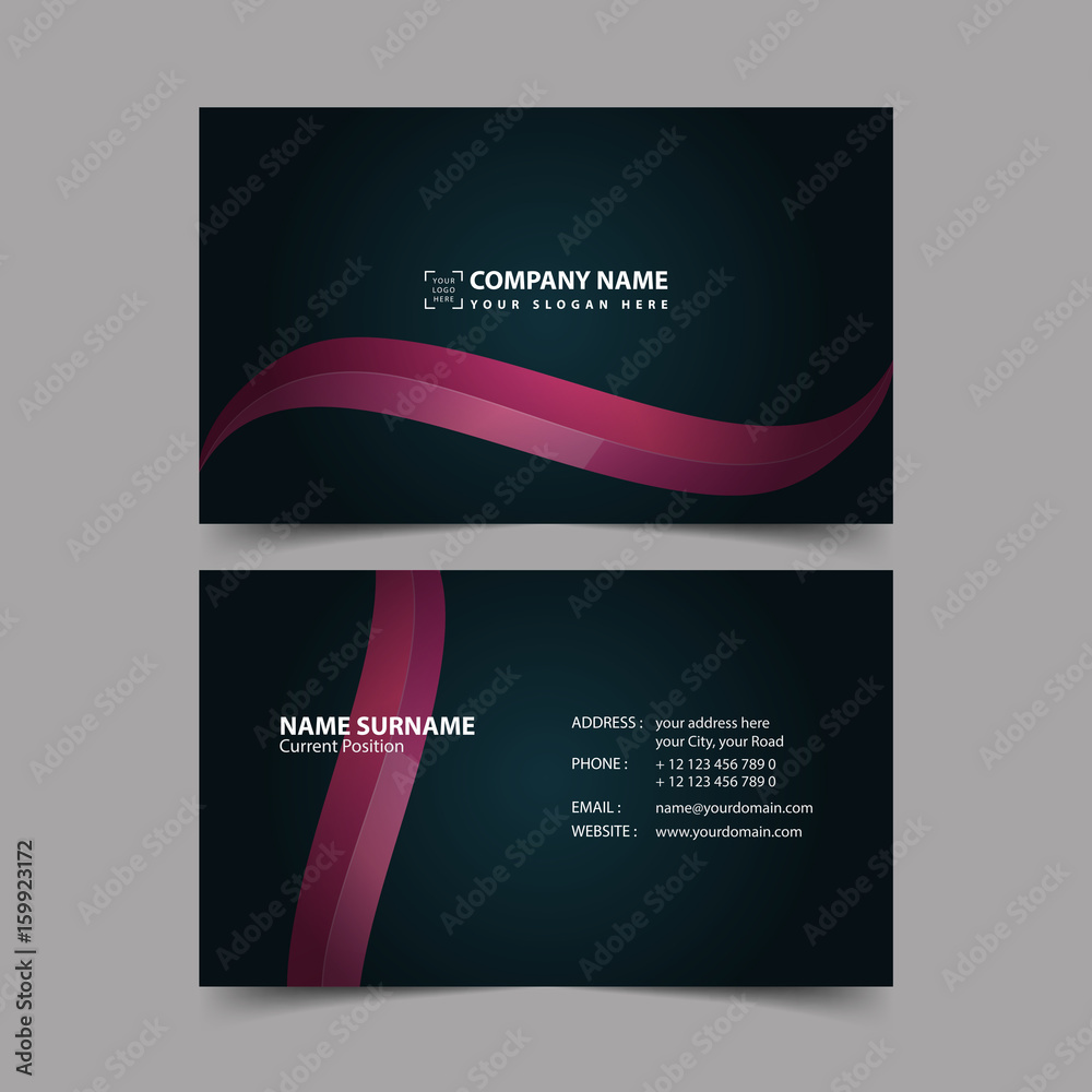Fototapeta premium Business Card Template.