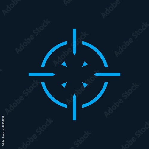crosshair icon, symbol