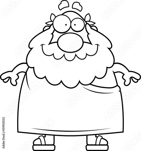 Greek Philosopher Smiling