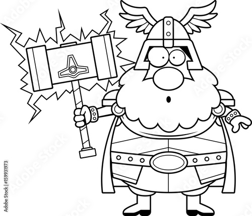 Surprised Cartoon Thor