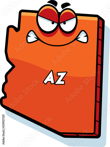 Cartoon Angry Arizona