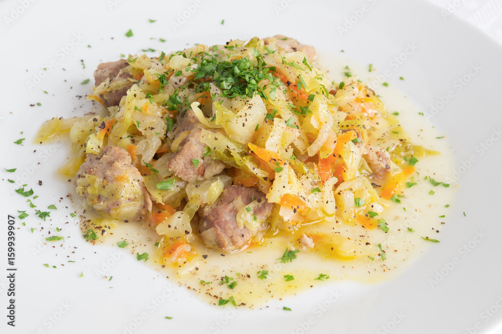 cabbage with pork cabbage with pork