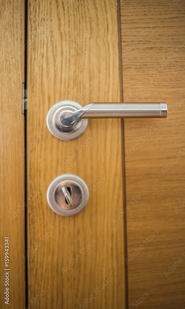 The keys in the lock of the room doors, locked from the inside, privacy The keys in the lock of the room doors, locked from the inside, privacy